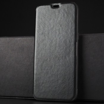 Чехол горизонтальная книжка подставка на силиконовой основе для Samsung Galaxy S8 Черный