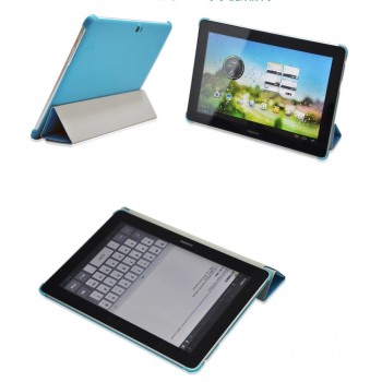 Чехол смарт флип подставка сегментарный на пластиковой основе для планшета Huawei MediaPad 10 FHD