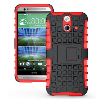 Силиконовый чехол экстрим защита для HTC One E8 Красный