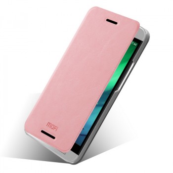 Чехол флип подставка водоотталкивающий для HTC One E8 Розовый