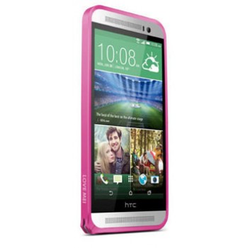Металлический бампер для HTC One E8 Пурпурный