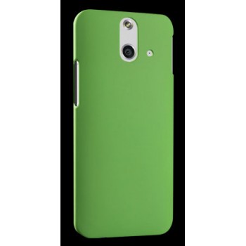 Пластиковый матовый металлик чехол для HTC One E8 Зеленый
