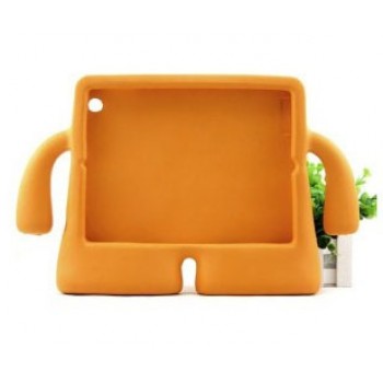 Детский ультразащитный гиппоаллергенный силиконовый фигурный чехол для планшета Ipad Mini 1/2/3 Оранжевый