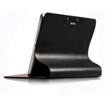 Эксклюзивный гибкий рулонный чехол подставка с нескользящей пластиковой основой для планшета Ipad Air 2 Черный