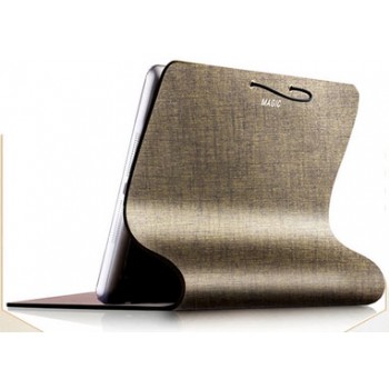 Эксклюзивный гибкий рулонный чехол подставка с нескользящей пластиковой основой для планшета Ipad Air 2 Коричневый