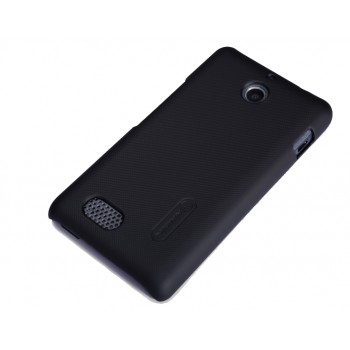 Премиум пластиковый матовый чехол для Sony Xperia E1 Черный