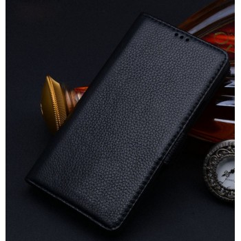 Кожаный чехол портмоне (нат. кожа) для Samsung Galaxy Note Edge Черный