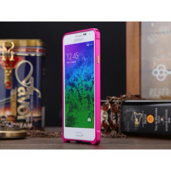 Металлический бампер для Samsung Galaxy Alpha Пурпурный
