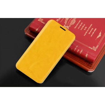 Глянцевый чехол флип подставка для Nokia Lumia 630 Желтый