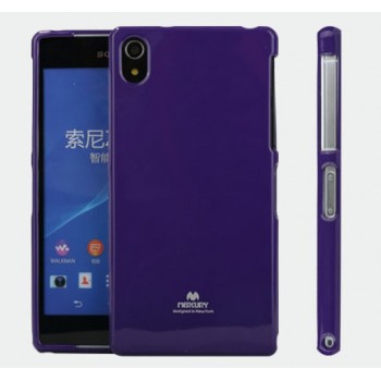 Силиконовый матовый непрозрачный чехол для Sony Xperia Z2 Фиолетовый