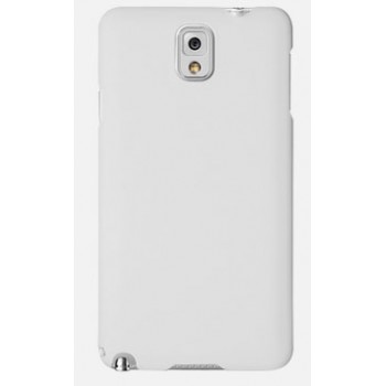 Пластиковый матовый чехол для Samsung Galaxy Note 3 Белый