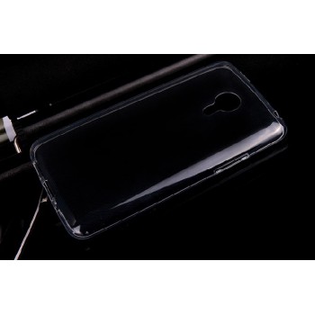 Силиконовый ультратонкий полупрозрачный чехол для Meizu MX4 Pro Черный