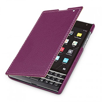 Кожаный чехол горизонтальная книжка (нат. кожа) для Blackberry Passport