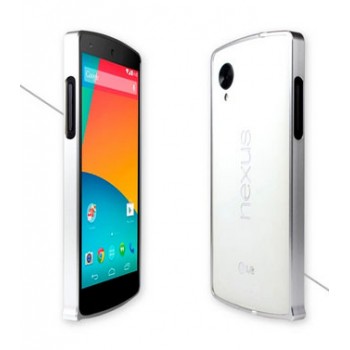 Металлический бампер для Google LG Nexus 5 Серый