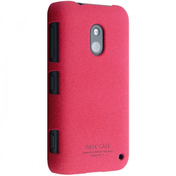 Пластиковый матовый чехол с повышенной шероховатостью для Nokia Lumia 620 Красный