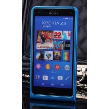 Металлический бампер для Sony Xperia Z3 Compact Синий