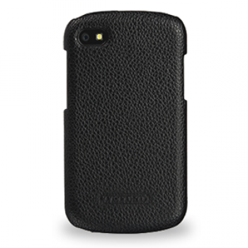 Кожаный чехол накладка (нат. кожа) для Blackberry Q10
