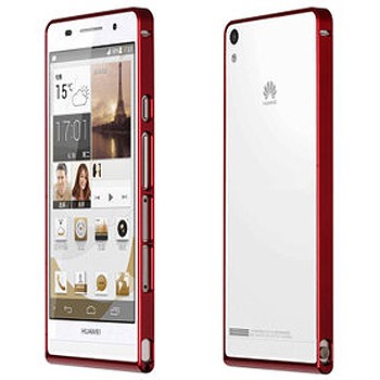 Ультратонкий бампер для Huawei Ascend P6 Красный