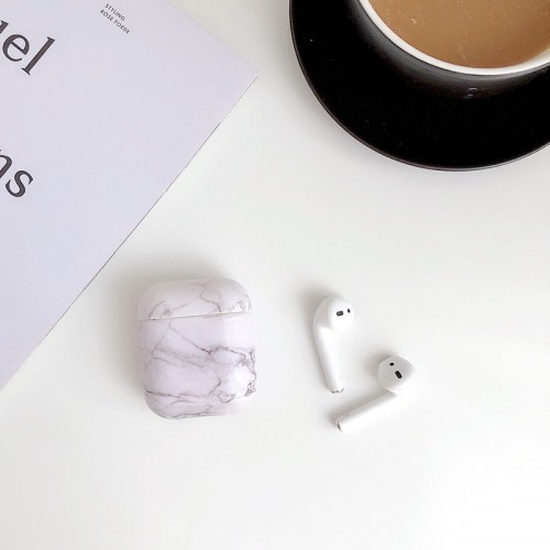 Пластиковый чехол дизайн Мрамор для Apple AirPods