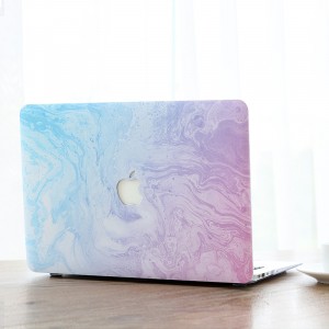 Поликарбонатный составной чехол накладка текстура Мрамор для MacBook Pro 15