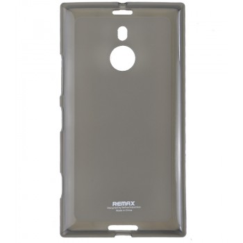 Силиконовый матовый полупрозрачный чехол для Nokia Lumia 1520 Черный