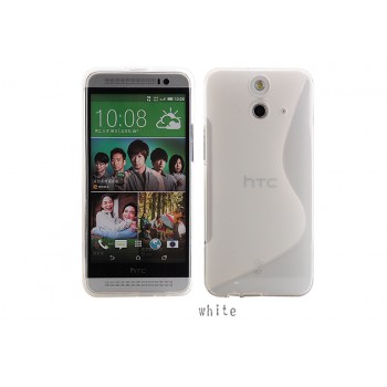 Силиконовый S чехол для HTC One E8 Белый