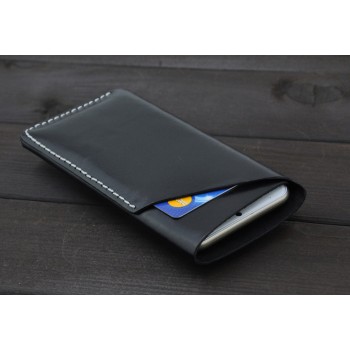 Кожаный дизайнерский z-образный мешок для Samsung Galaxy Note Edge Черный