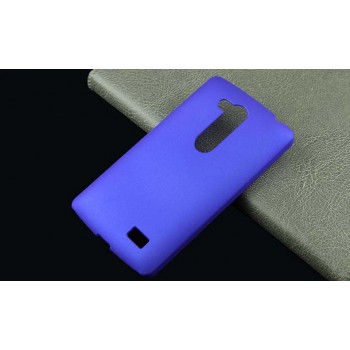 Пластиковый матовый непрозрачный чехол для LG L Fino Синий