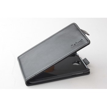 Чехол вертикальная книжка с магнитной застежкой для Lenovo A859 Черный