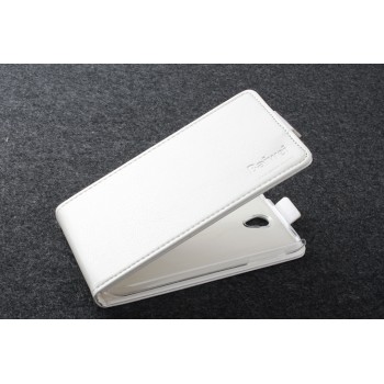 Чехол вертикальная книжка с магнитной застежкой для Lenovo A859 Белый