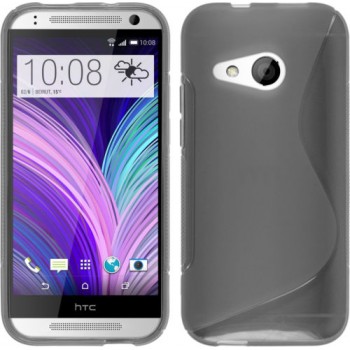 Силиконовый S чехол для HTC One mini 2 Серый