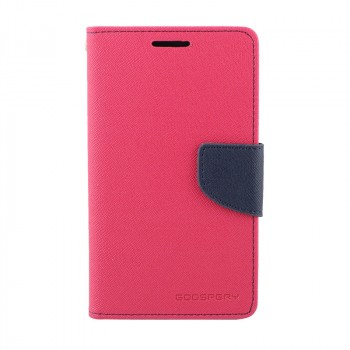 Чехол портмоне подставка на силиконовой основе с защелкой для Nokia X2 Пурпурный