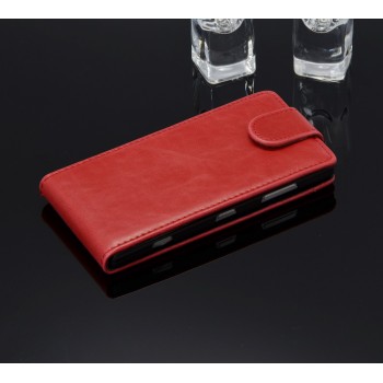 Чехол вертикальная книжка с магнитной застежкой для Nokia Lumia 830 Красный