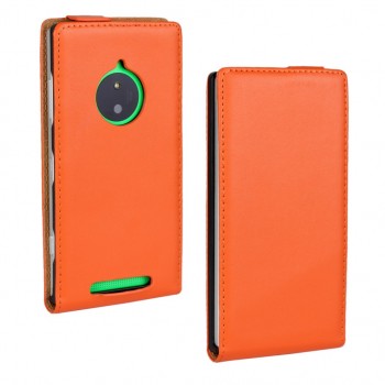 Чехол вертикальная книжка на пластиковой основе для Nokia Lumia 830 Оранжевый