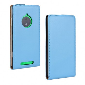 Чехол вертикальная книжка на пластиковой основе для Nokia Lumia 830 Голубой