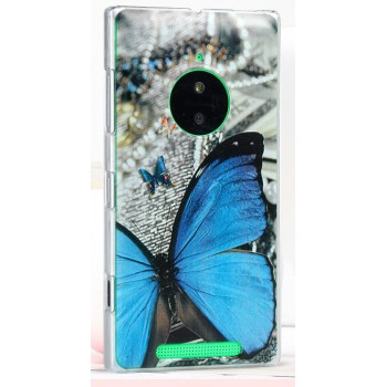 Пластиковый матовый дизайнерский чехол с принтом для Nokia Lumia 830 