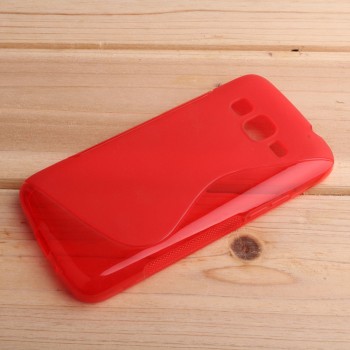 Силиконовый S чехол для Samsung Galaxy Core Prime Красный