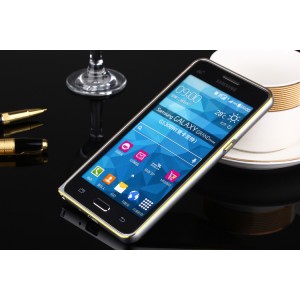 Металлический бампер для Samsung Galaxy Grand Prime Белый