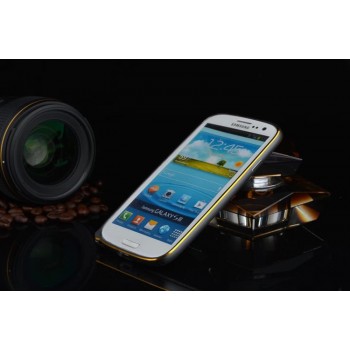 Металлический бампер с золотой окантовкой для Samsung Galaxy A5 Бежевый