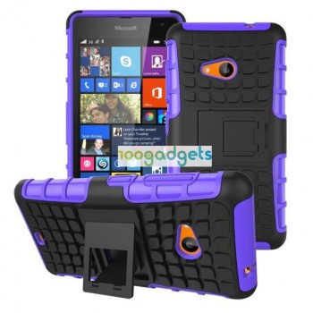 Силиконовый чехол экстрим защита для Microsoft Lumia 535 Фиолетовый