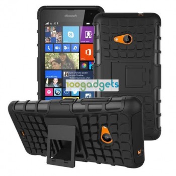 Силиконовый чехол экстрим защита для Microsoft Lumia 535 Черный