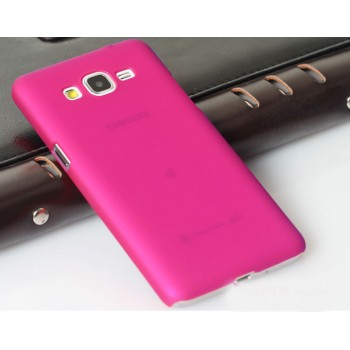 Пластиковый матовый непрозрачный чехол для Samsung Galaxy Grand Prime Розовый