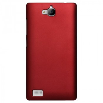 Пластиковый чехол Metallic для Huawei Honor 3c Красный
