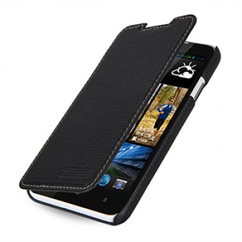 Кожаный чехол горизонтальная книжка (нат. кожа) на кожаной основе для HTC Desire 516