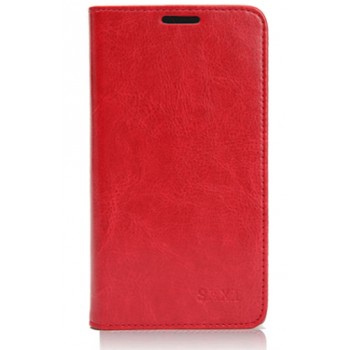 Чехол-флип на присосках с отделением под карту для Huawei Honor 3x Красный
