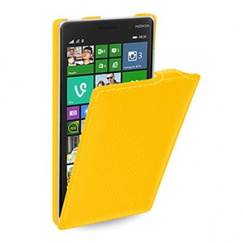Кожаный чехол вертикальная книжка (нат. кожа) для Nokia Lumia 830 