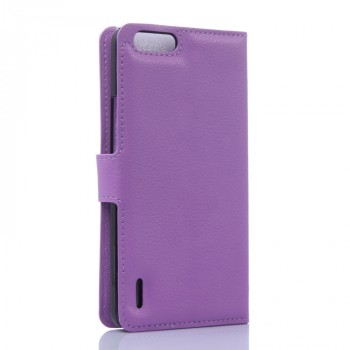 Чехол портмоне подставка с защелкой для Huawei Honor 6 Plus Фиолетовый