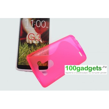 Силиконовый чехол S для LG Optimus G3 Розовый