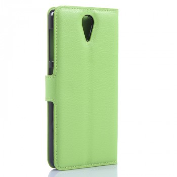 Чехол портмоне подставка с защелкой для HTC Desire 620 Зеленый