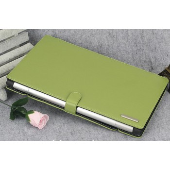 Кожаный чехол подставка с рамочной защитой и магнитной застежкой для Lenovo Yoga Tablet 2 Pro 13 Зеленый